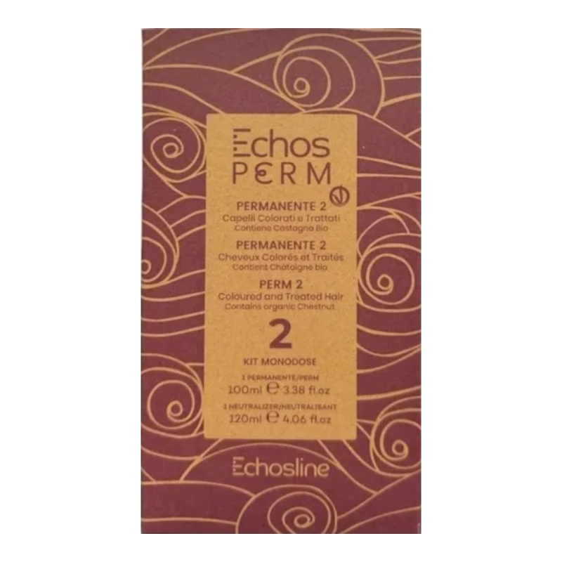 Набір для хімічної завивки Echosline Perm Vegan P2 100мл + 120мл